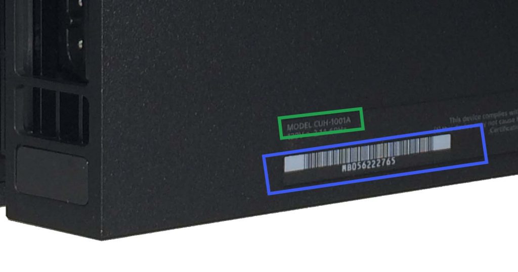 ps4 model number on ps4